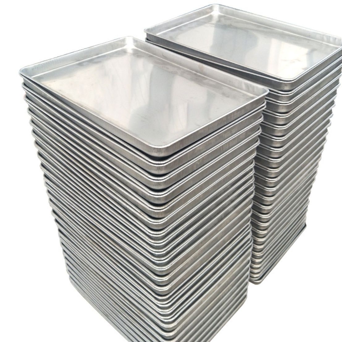 不锈钢盘子长方形盘无磁加厚方盘托盘蒸饭柜蒸饭车挂盘平底盘304