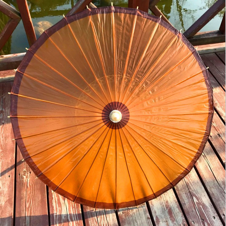 复古古代油纸伞古典江南雨伞桐油古风古伞防雨实用晴雨两用伞