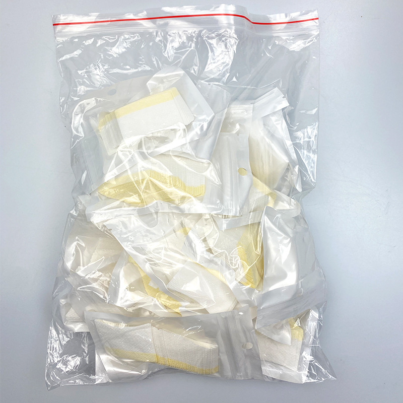 睫毛延伸除胶剂无毛纸棉垫睫毛嫁接无纺布胶水清洁湿巾化妆工具
