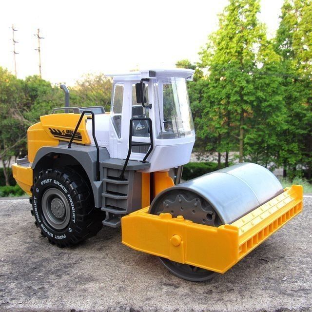 压路机男孩玩具大号惯性工程车儿童生日礼物幼儿园宝宝压土机模型
