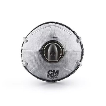 cm朝美8228活性炭带呼吸阀kn95民用防护防唾液飞沫颗粒物杯型口罩