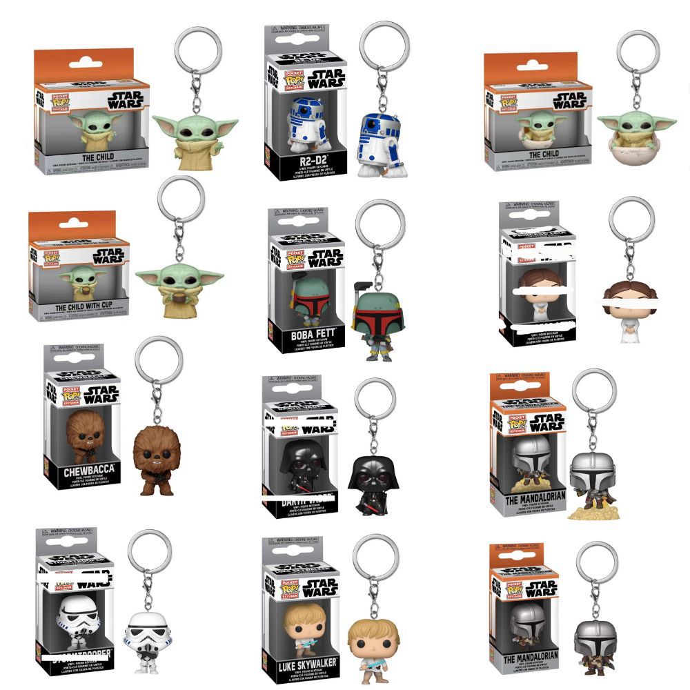 funko pop星球大战曼达洛人 达斯维达 尤达宝宝 楚巴卡 风暴兵 波