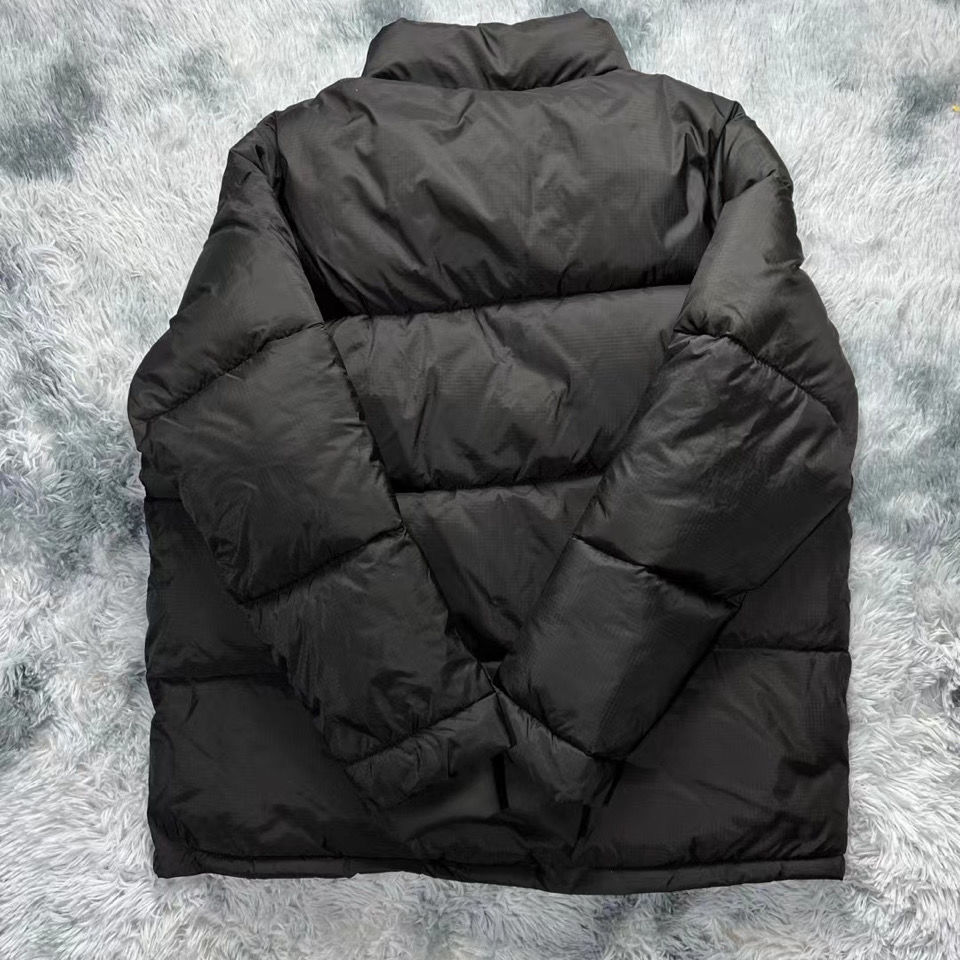 thrasher王一博同款刺绣火焰腰果花双面穿立领羽绒棉服男女外套