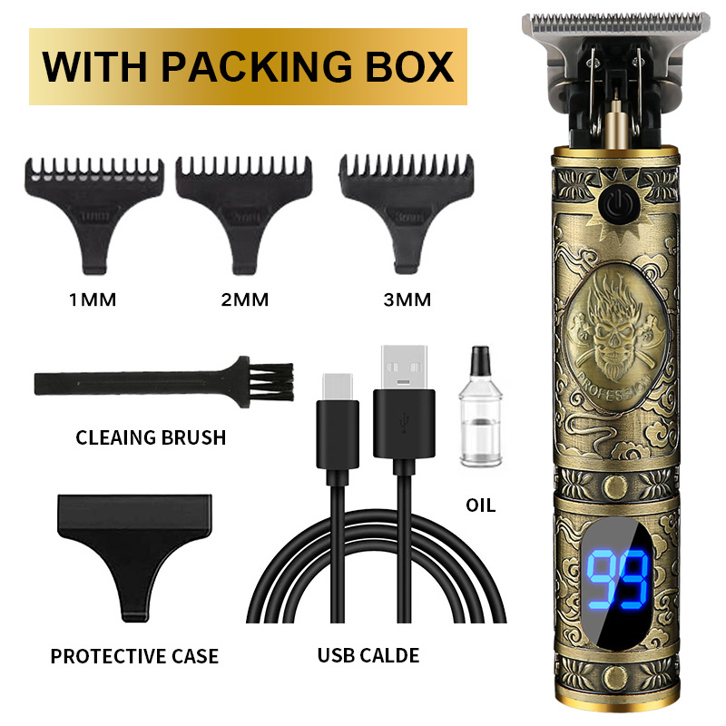 Cross-Border Hair Clipper Hairdressing Electrical Hair Cutter Electric Hair Clipper Electric Clipper Oil Head Carving Razor Bald Head Hair Scissors