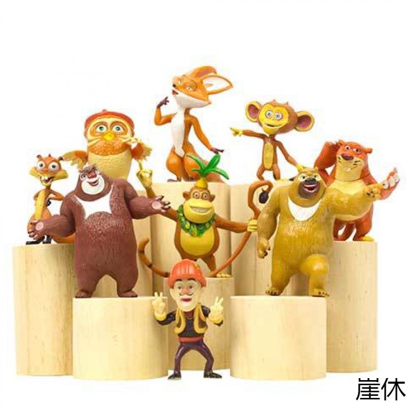 买就送丽爵熊出没熊大熊二光头强儿童玩具公仔熊出没玩具套装