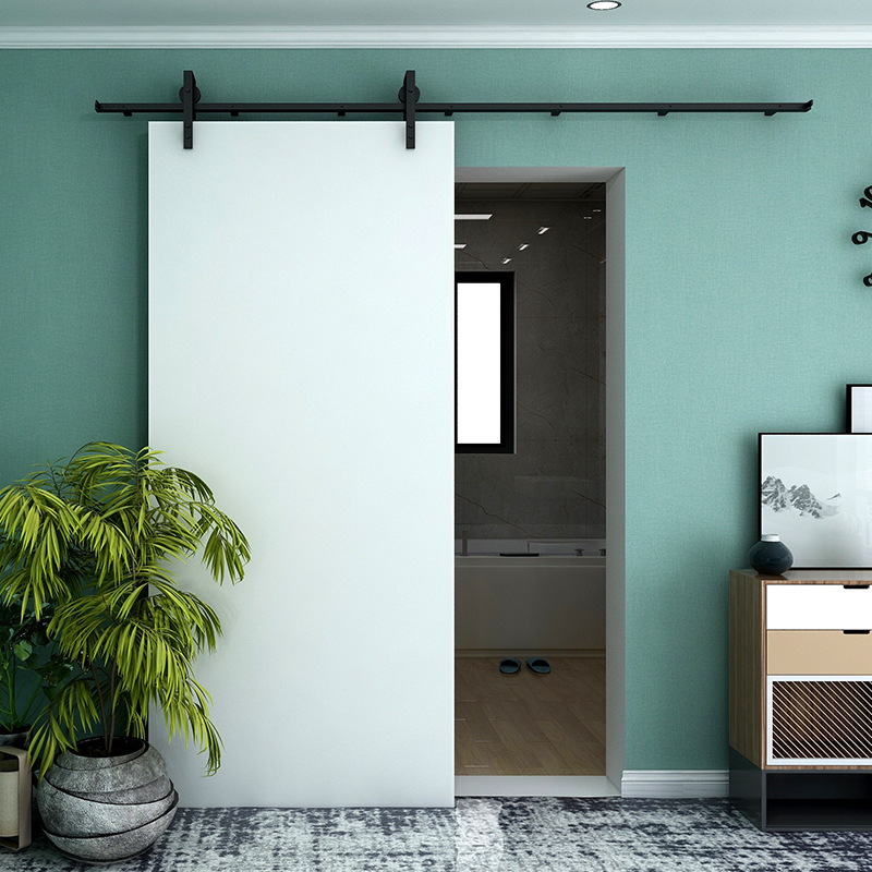 谷仓门实木复合免烤漆推拉玻璃卫生间厨房仓谷门铝合金黑板隔断门