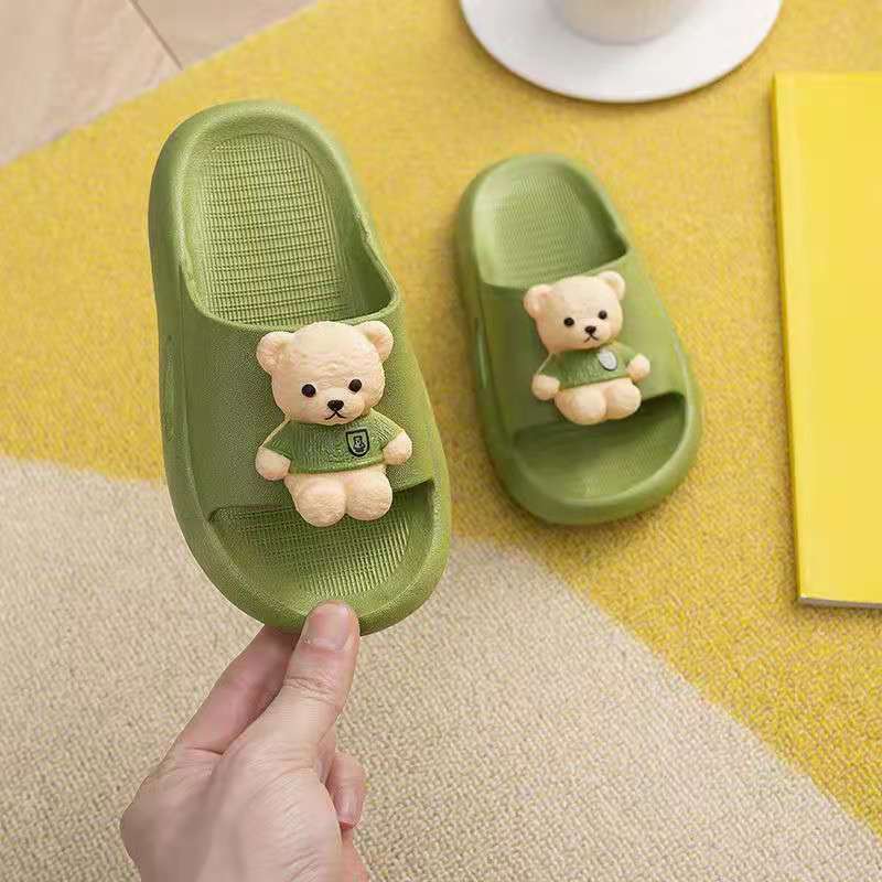 Children's Slippers Bear Summer Home Non-Slip Cute Boys and Girls Baby Slippers 2023 New Fashion Outdoor