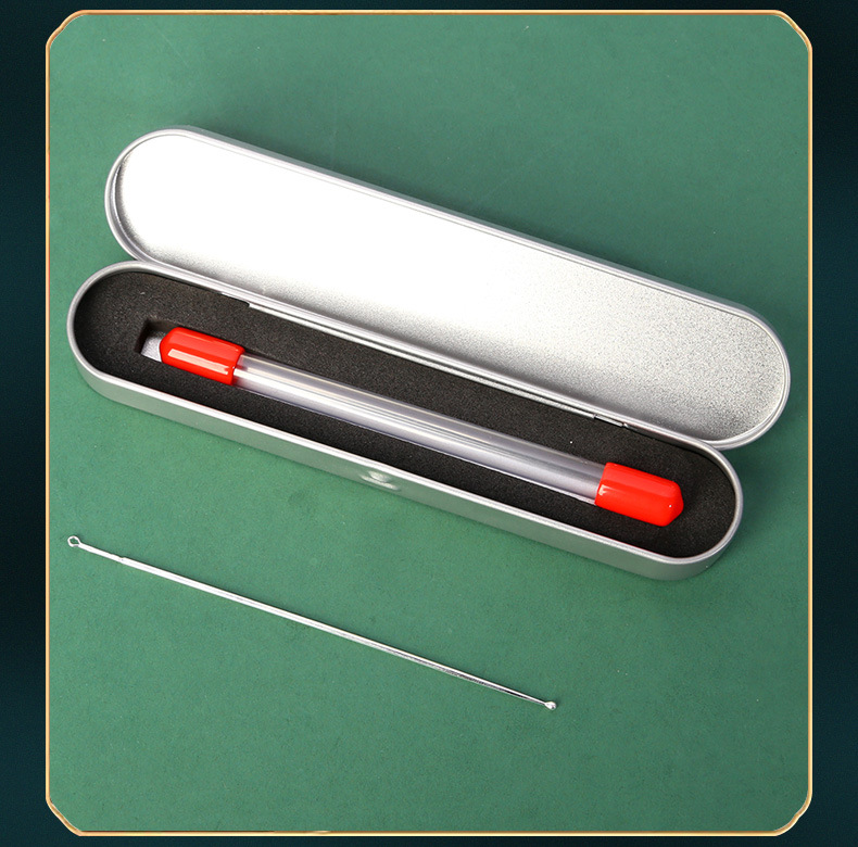 厂家供应925银洗眼针 圆头带眼刮 洗眼珠棒翻眼刮眼洗眼工具