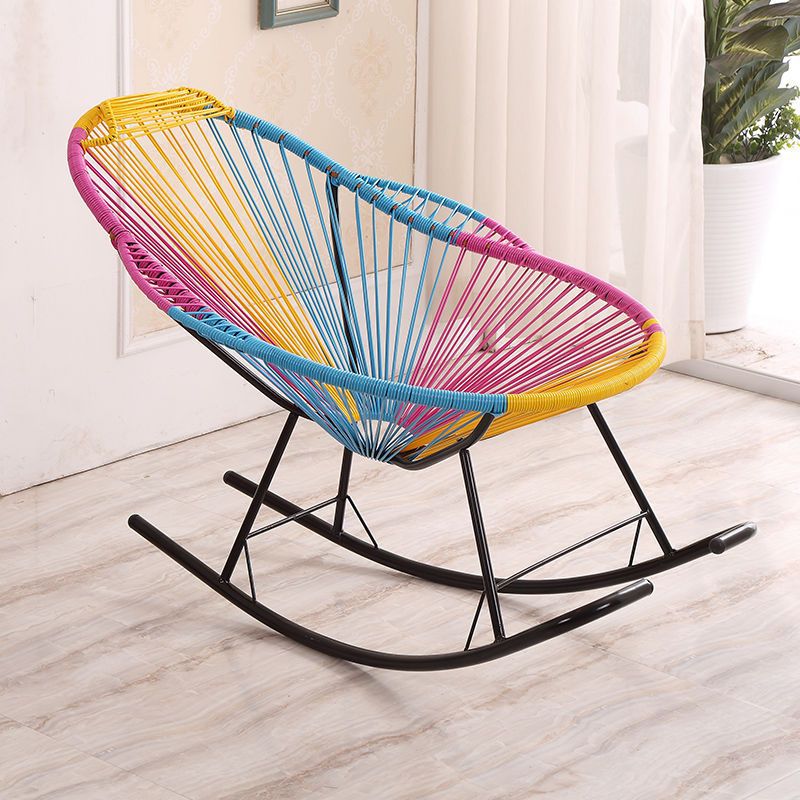 摇椅网红三色摇摇躺椅摇摇椅彩虹家用懒人成人宝宝午睡摇躺椅一件