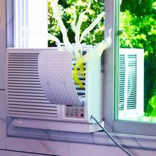 窗式冷气机挡风板空调小挡风板导左右上下移动空调窗口冷气挡板