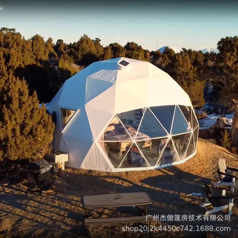 星空房展览充气床上保暖酒店住宿营地x3米定制户外轻奢冬季帐篷