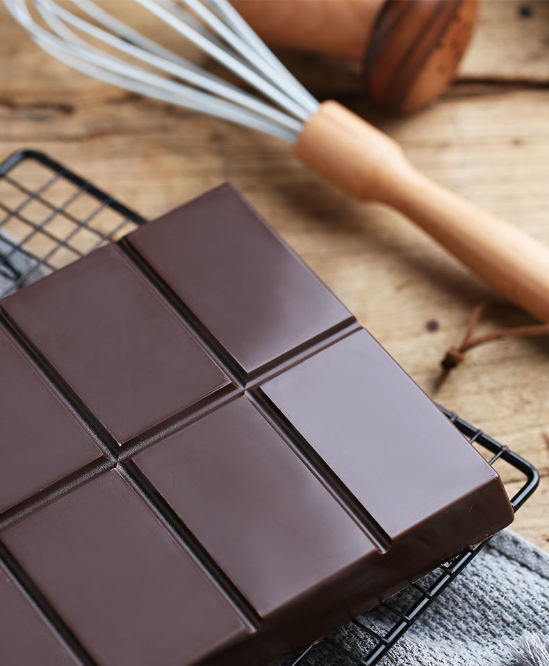 烘焙巧克力黑白砖纯排大板块散装批发原料