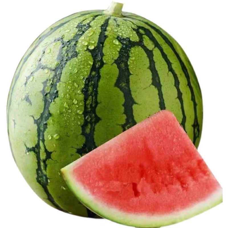 西瓜麒麟瓜早佳8424西瓜少籽瘪子美都新鲜麒麟西瓜清甜多汁包邮