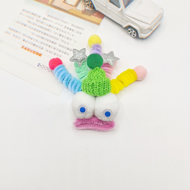 Creative Fashion Cartoon Funny Big Eyes Slippers Buckle Shoelace Buckle Candy Color Twisted Stick Hole Shoes Flower Accessories