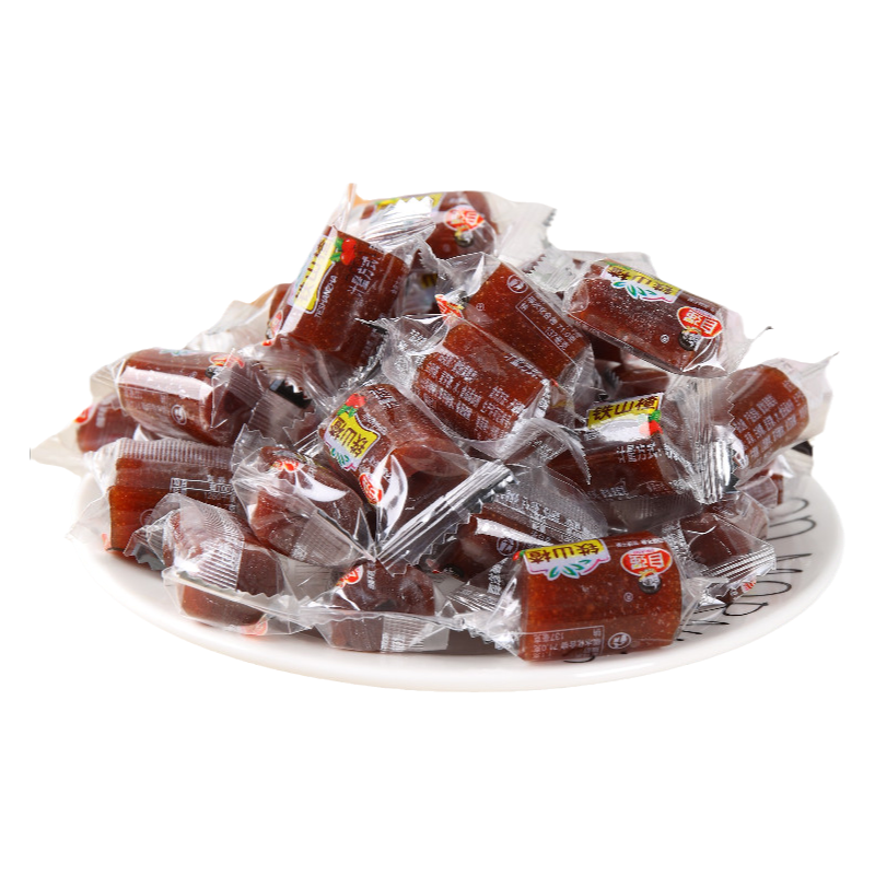 自强铁山楂独立包装京卷果丹皮山楂卷干片糕球果脯零食怀旧整箱批