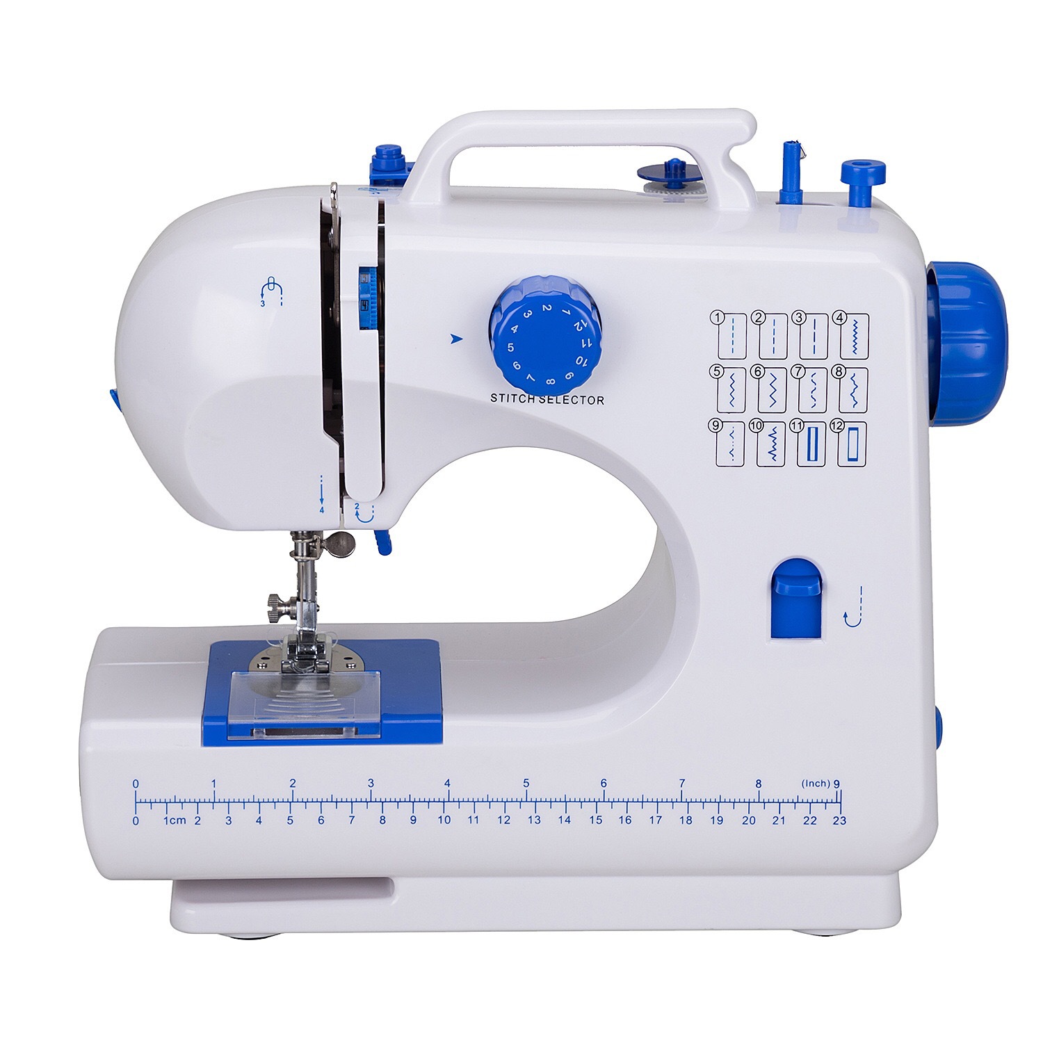 索泽506g跨境热销家用缝纫机迷你便携式锁边订扣吃厚家用缝纫机