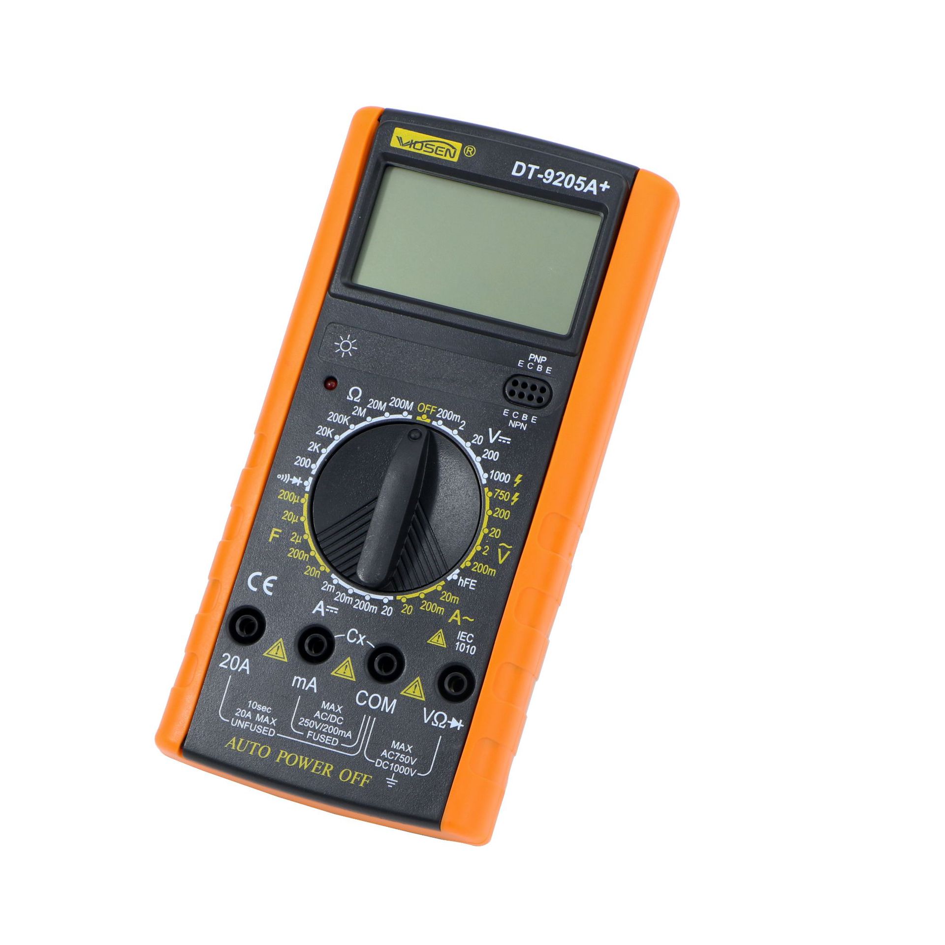 dt-9205a 数字万用表数显万能表电压电流电阻测试家用学生用