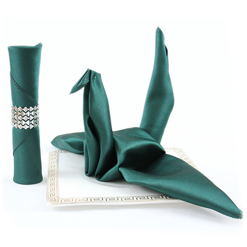 餐巾布口布餐厅酒店专用不掉毛擦杯口杯折花家用欧式西餐桌巾