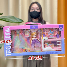 儿童玩具芭巴比仿真过家家培训机构礼品女孩玩具公主玩偶洋娃娃