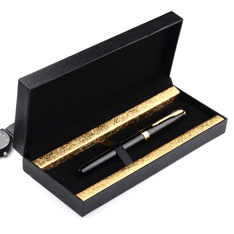钢笔笔盒 礼品钢笔盒 金银色礼盒批发 签字笔盒 可定做logo