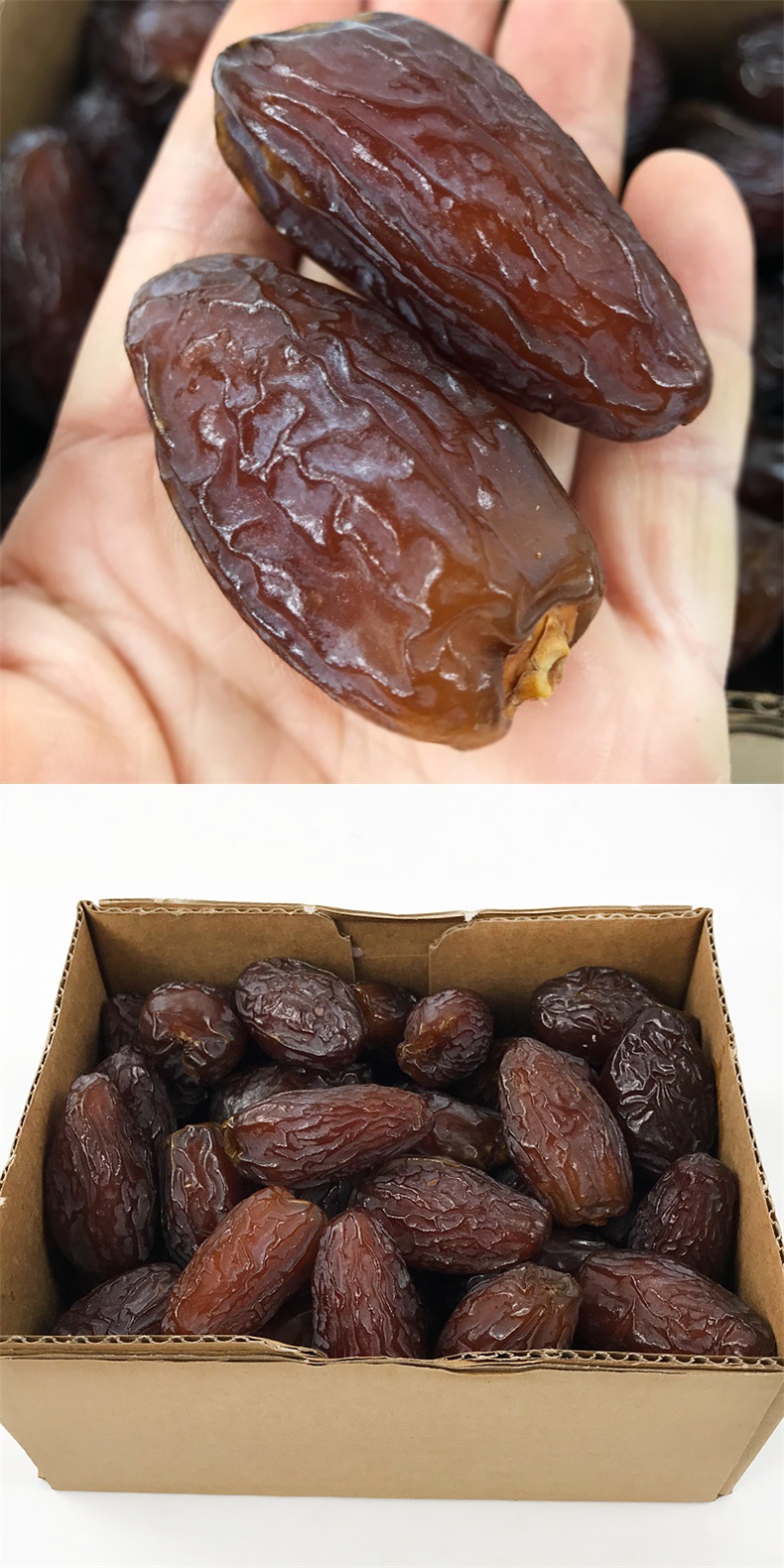 现货以色列帝王椰枣2斤礼盒装进口免洗黑椰枣蜜枣蜜饯 包邮