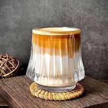 高颜值咖啡杯设计感水杯ins风杯子富士山玻璃杯洋酒杯dirty咖啡杯