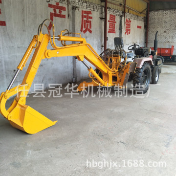 出口美国四驱轮式装载机 多用途工程小铲车小型冠华滑移挖掘机