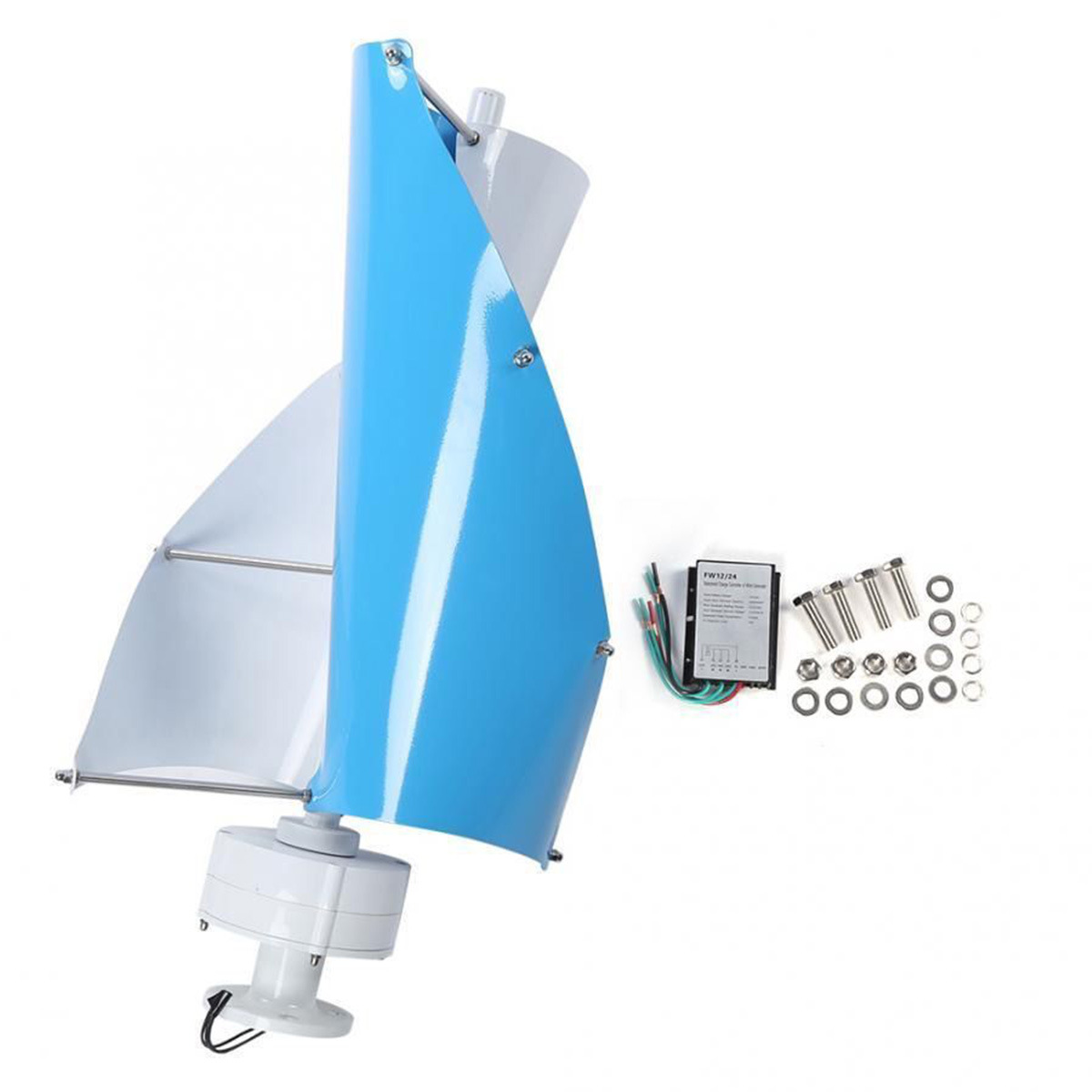 螺旋型磁悬浮盘式无铁芯 小型风力发电机 家用房车景观用路灯用