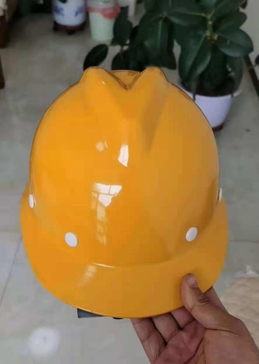 v字玻璃钢安全帽工地施工建筑工程领导加厚可印字耐高温钢厂用