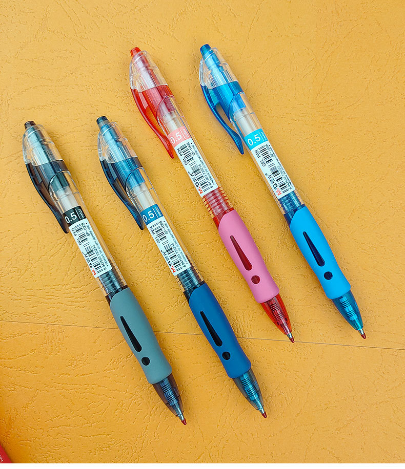 晨光gp1008按压式办公笔0.5mm中性笔黑红墨蓝医生护士处方笔水笔