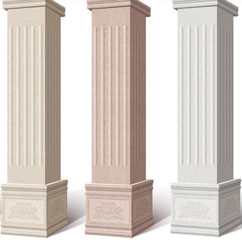 别墅罗马柱瓷砖仿大理石墙砖包边框欧式大门柱子外墙砖窗套线条