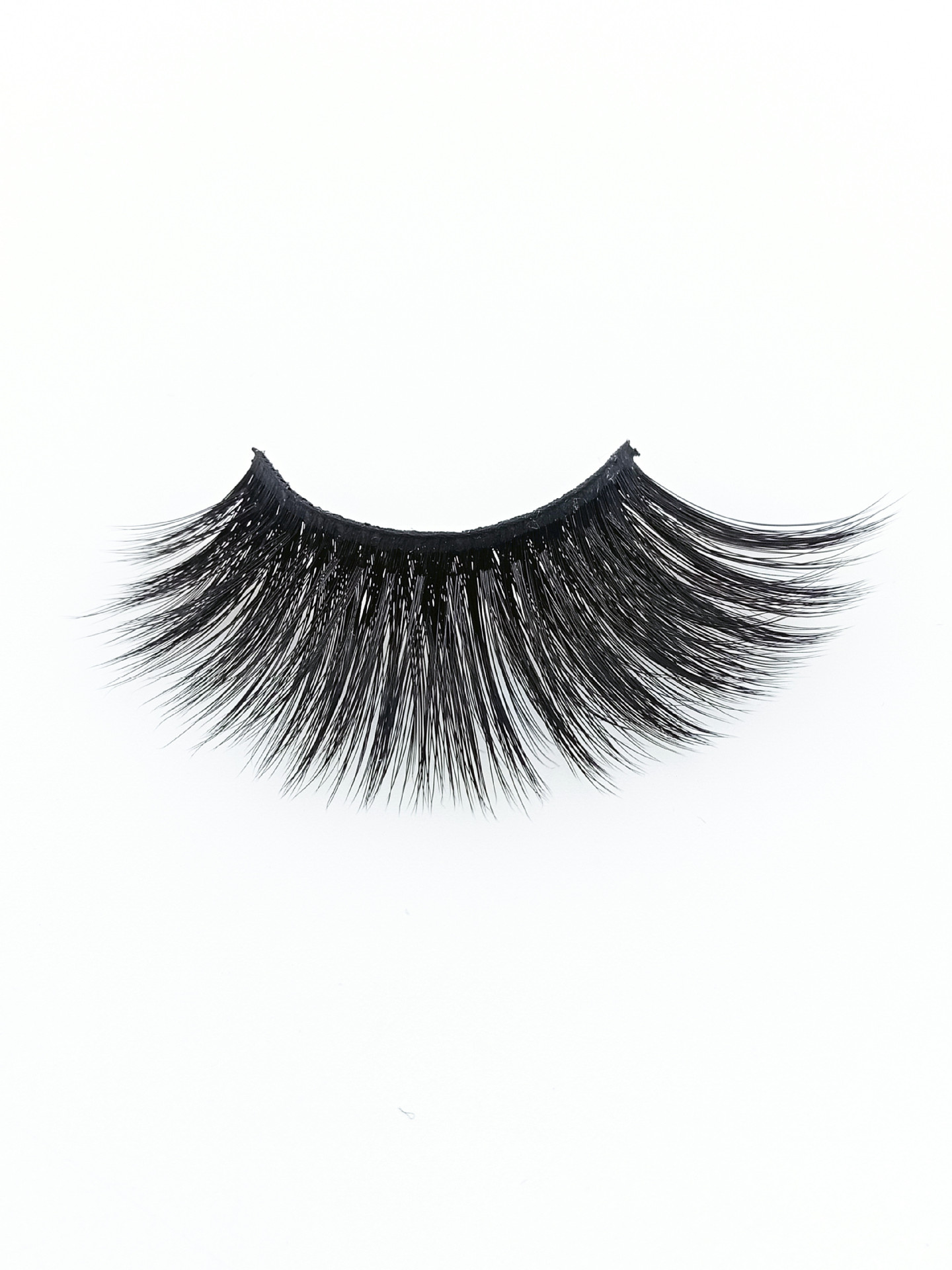 25mm False Eyelashes One-Pair Package Three-Dimensional Cross Thick Curl Multi-Layer Exaggerated Handmade Factory Wholesale