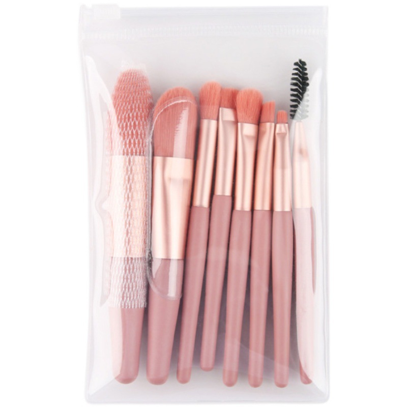 8 Pcs Makeup Brushes Brush Suit Full Set Face Powder Eyeshadow Lip Brush Concealer Blush Foundation Brush Tools Eyeliner Brush