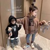 girl Plush Sweater Children jacket Spring and autumn season Western style baby Autumn and winter children thickening Hooded 22 New winter