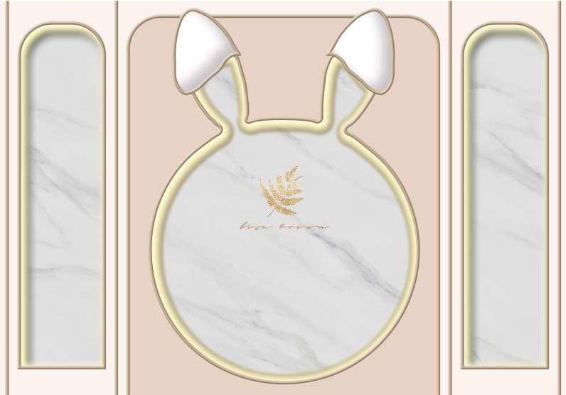 3d母婴店直播带货背景墙壁纸童装服装店直播间墙纸轻奢石膏线墙布