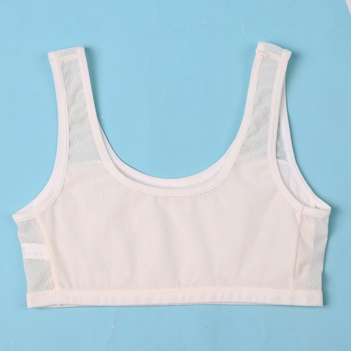 立黛美8-15岁春夏新款网孔透气背心少女内衣5902发育期少女文胸