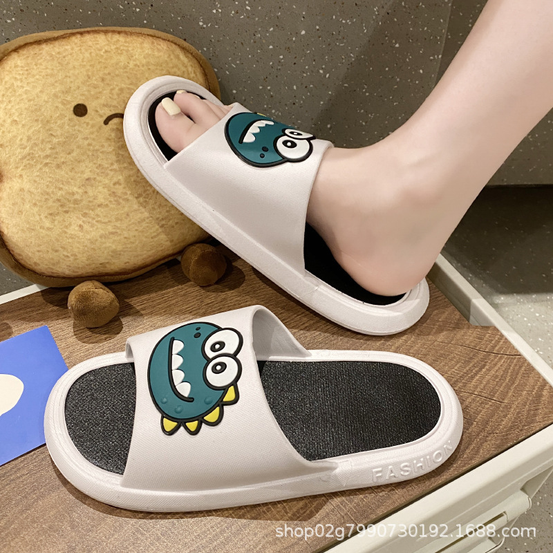 Slippers Baby Boy and Girl Summer Outdoor Wear Internet Celebrity Home Indoor Bath Cartoon Sandals Female Couple Step on Shit Feeling Men's Slippers