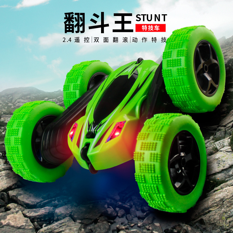 跨境玩具翻滚特技翻斗车360度遥控车越野汽车儿童男孩rc car toys