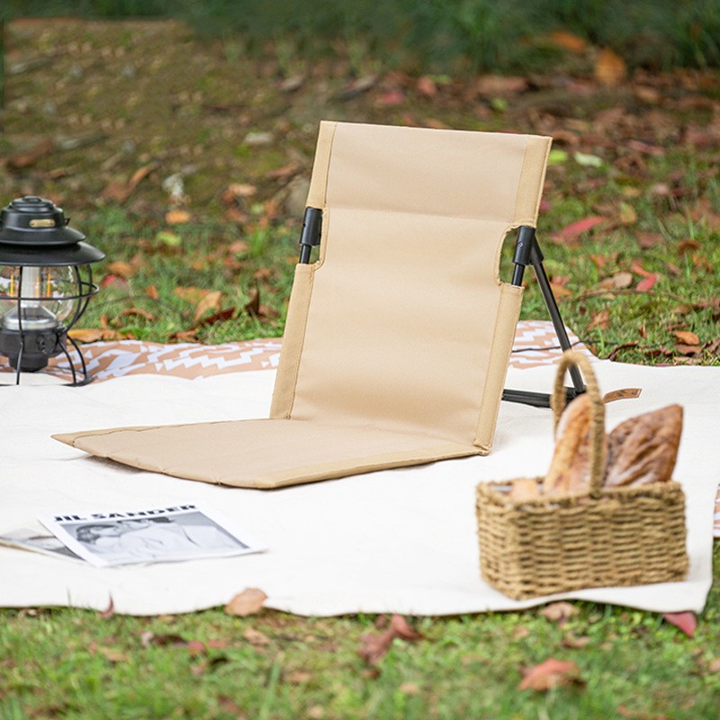 Yunyi Outdoor Camping Comfortable Folding Chair Park Casual Beach Armchair Lightweight Portable Single Lazy Bone Chair