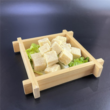 特色火锅店商用餐具竹制盘子冻豆腐小酥肉个性蔬菜盒子创意餐盘