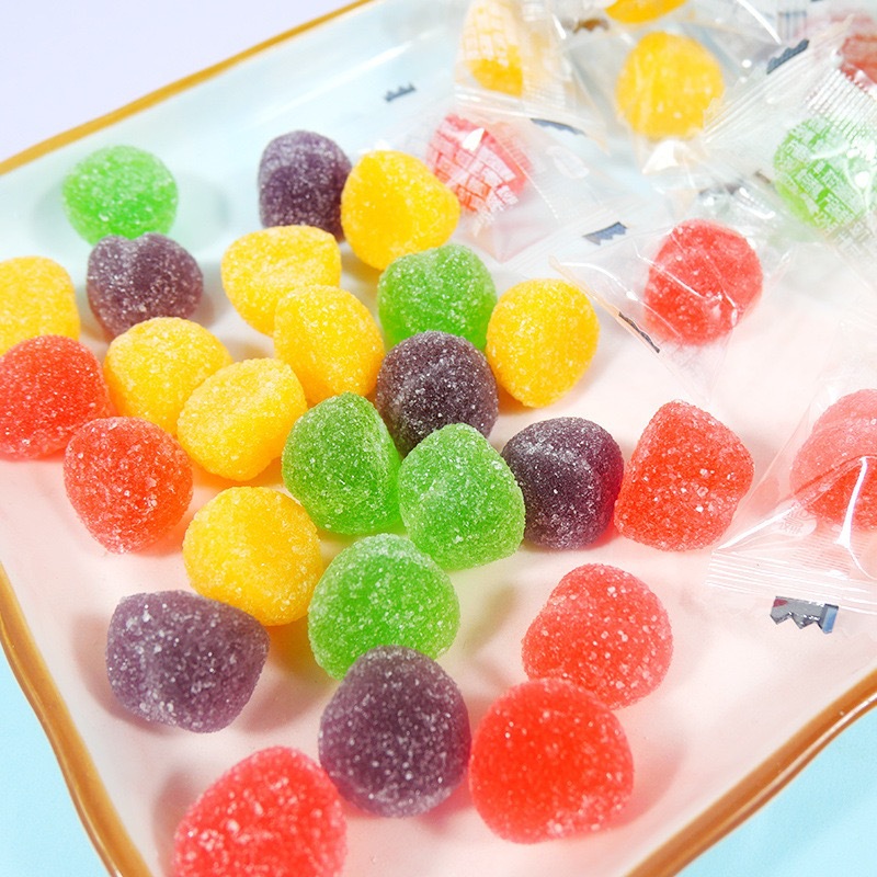 奇峰果汁软糖综合果味橡皮糖网红儿童休闲零食散装圣诞节糖果