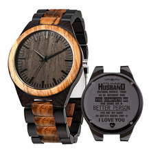 亚马逊爆款经典木表男士石英木质手表跨境热卖木头手表一件代发