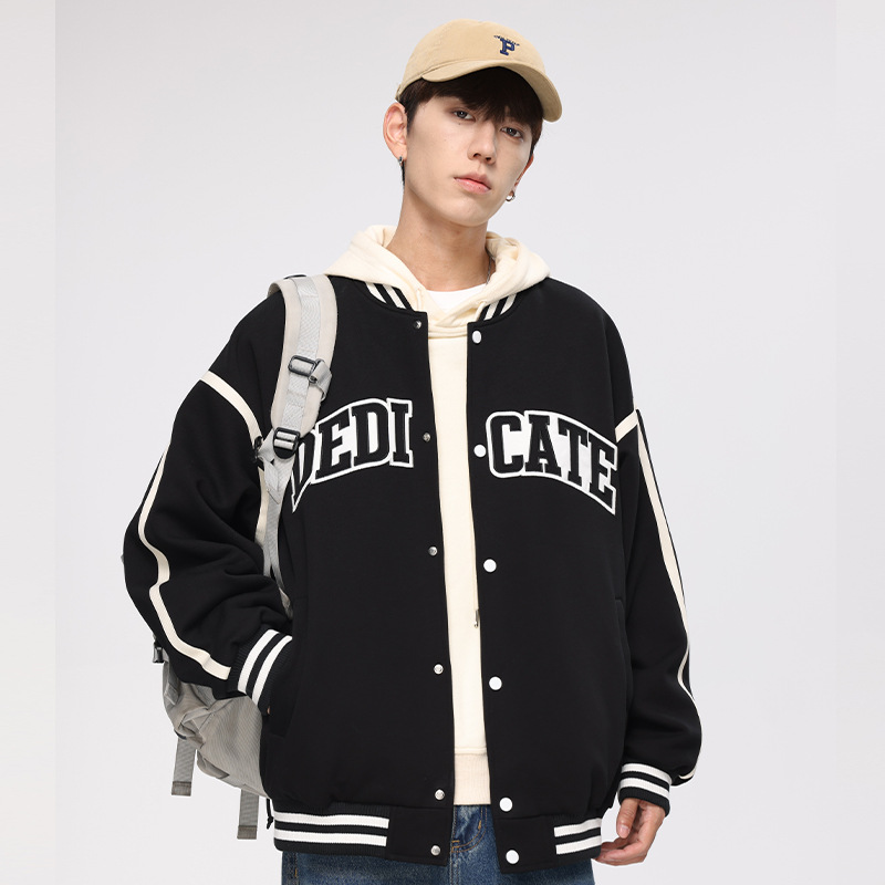 跨境批发2024新款棒球服青少年美式街头风爆款春秋夹克外套ins