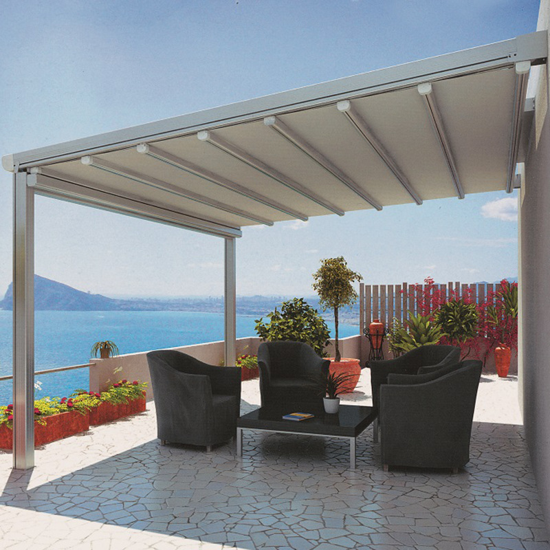 广州厂家户外天幕遮阳棚阳光房顶帘电动伸缩天窗楼顶遥控防雨别墅