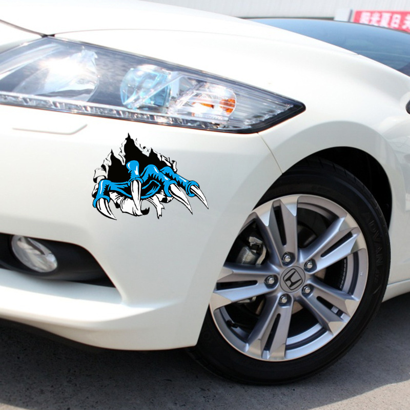 新款3d车贴汽车划痕遮挡个性车身装饰贴摩托车贴花鬼爪手贴纸c237