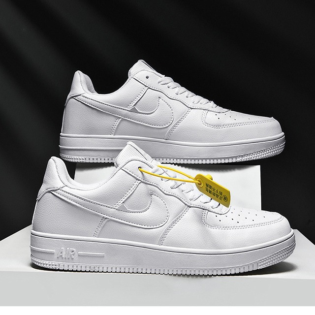 莆田空军一号aj低帮休闲鞋纯色男女学生运动鞋爆款百搭情侣小白鞋