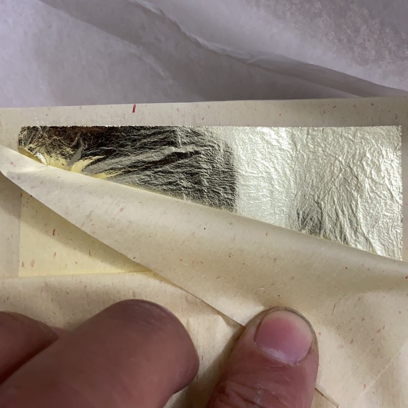 金箔厂家优惠供应中成药安宫牛黄蜜蜡丸入药包金装饰74金箔18k