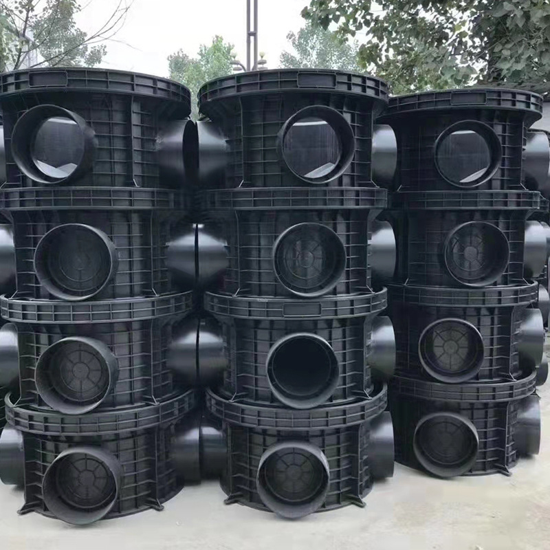 hdpe塑料排水检查井pe雨水检查井排水管起始流槽井座污水井成品井