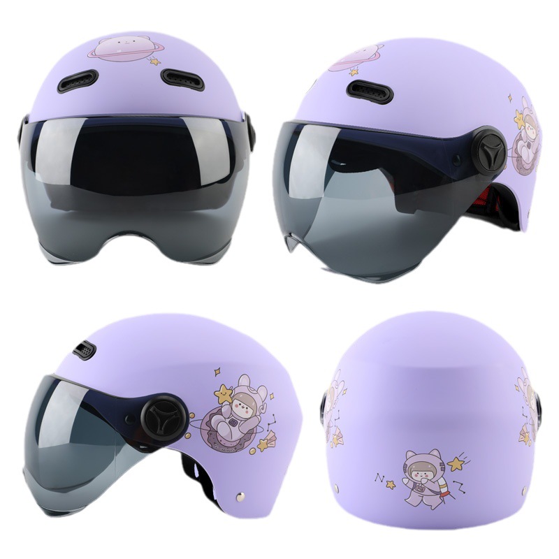 National Standard 3C Certified Children's Helmet Girl Four Seasons Boy Summer Electric Motorcycle Child Baby Cap