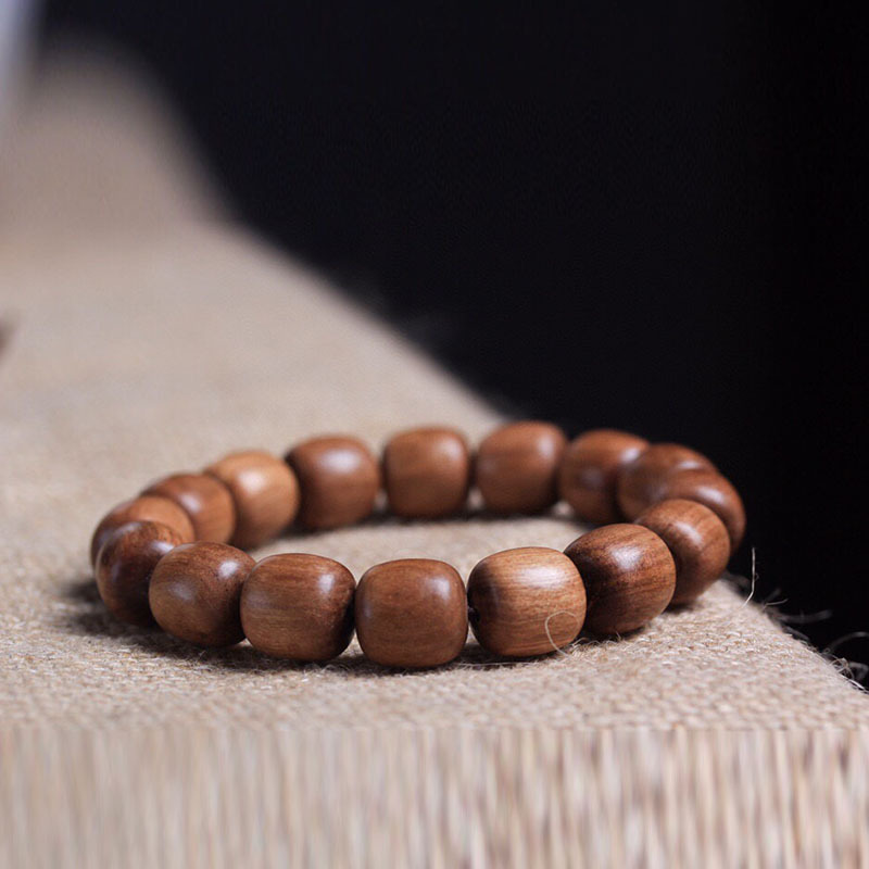 新山檀香木手串老型珠澳洲檀香手串文玩檀木珠手链首饰直播批发